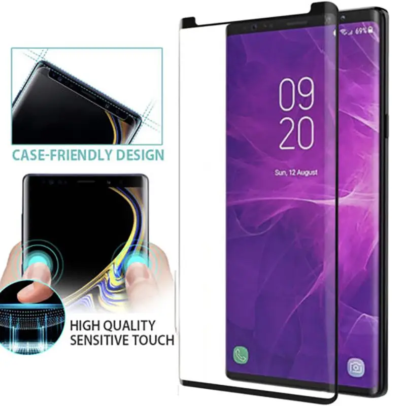 Подходит для samsung NOTE 9 полный экран 3D изогнутый полное покрытие закаленное стекло