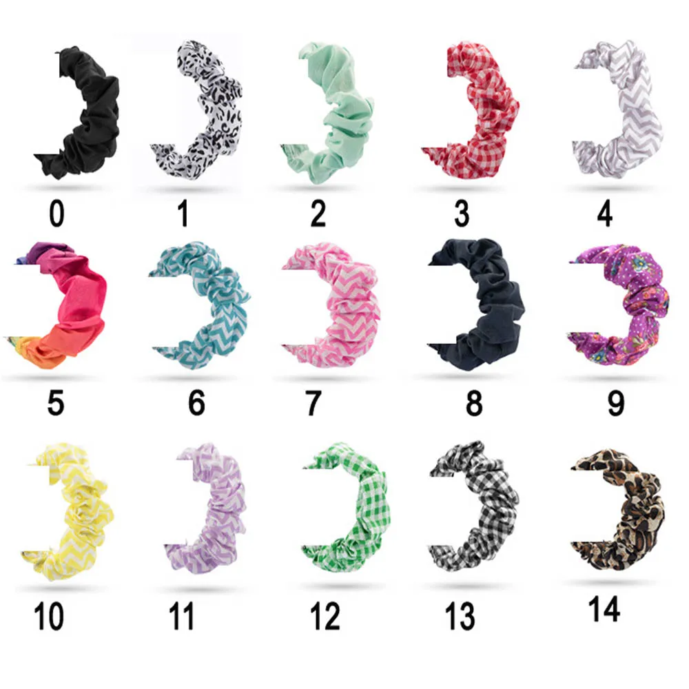 Scrunchies Elastic Bands for Fitbit Versa Women Soft Woven Leisure Strap Replacement Elastic Fabric Band for Versa 2/Versa Lite