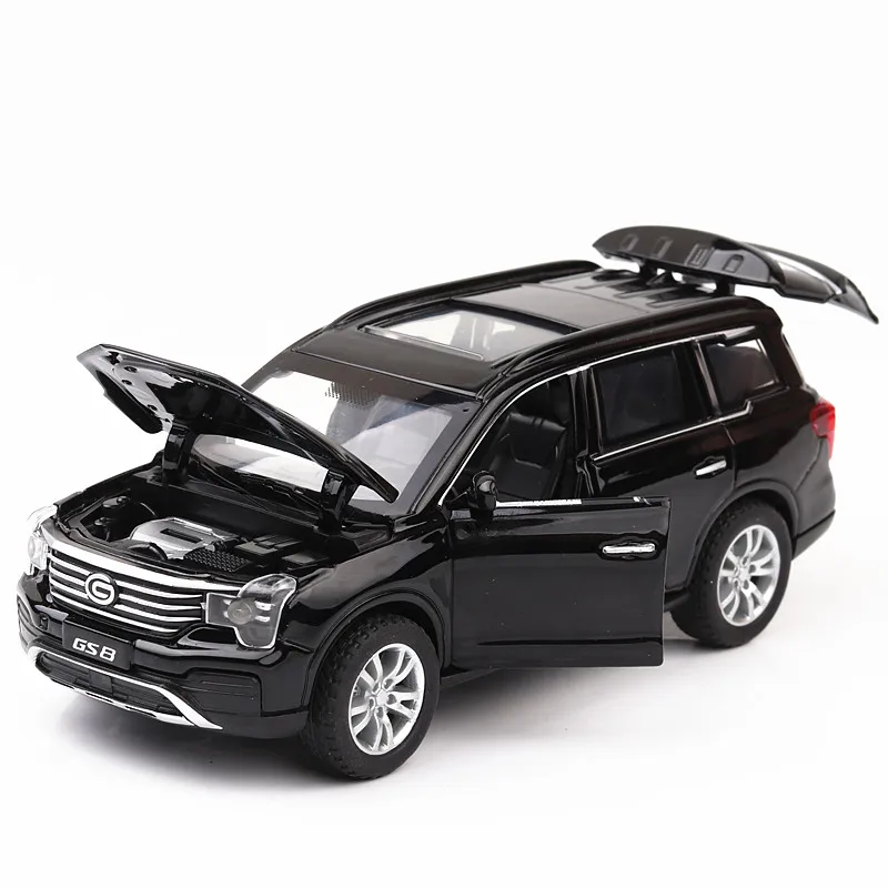 1:32 новинка GS8 со звуком и светильник игрушка из сплава модель автомобиля игрушки