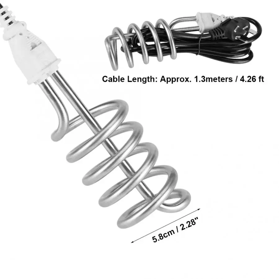 2500W 220V электрический водонагреватель мини погружной водогрейный котел