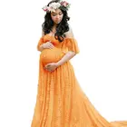 Кружевное платье для беременных в стиле бохо для фотосъемки наряд для фотосъемки для беременных платье макси новинка 2021 кружевное длинное платье для беременных женщин