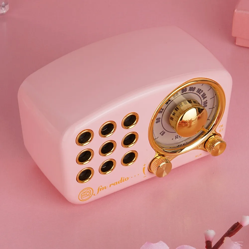PRUNUS портативное Ретро Радио AM FM USB радио приемник bluetooth динамик AUX TF MP3 телефон музыкальный плеер перезаряжаемое радио