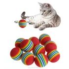 Разноцветные радужные шарики для обучения собаки, 10 шт., забавная игрушка Au25 20, Прямая поставка
