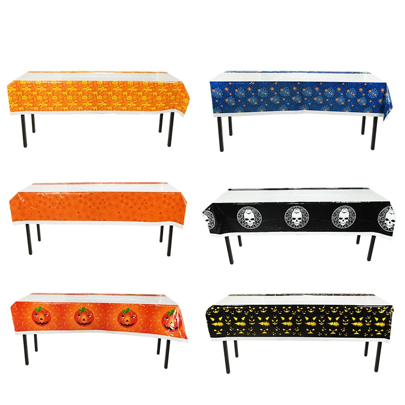 1pc 110*180cm Halloween Party Decor Disposable Tablecloth Table Cloth For Kitchen Decorative Dining Cover Home Decoration | Дом и сад