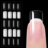 100 pcsbox abs fake nails for extension 2021 short nail tips accessories for art decoration acrylic manicure tools