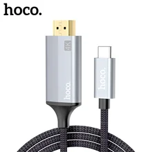 HOCO USB C HDMI-compatible Cable Type C to HDMI-compatible Adapter For Macbook Samsung Projector HDMI-compatible to Type-C Cable