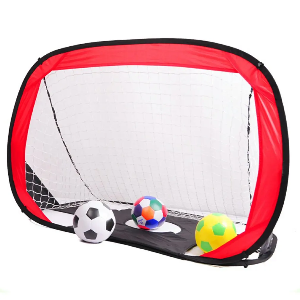 

Foldable 2 In 1 Children Football Gate Net Outdoor Sports Toys Football Goal Door Set for Backyard Indoor Toy Soccer Equipment