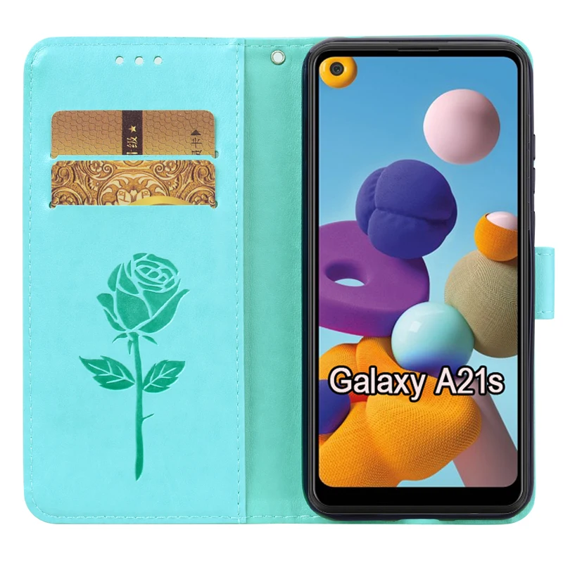 Чехол-книжка для Samsung Galaxy A21s SM-A217F A217M кожаный