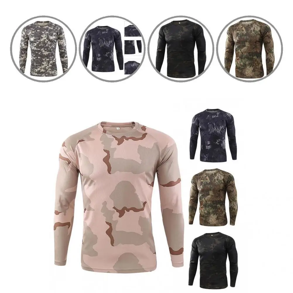 

Terrific Autumn Shirt Fit Breathable Spring Top Sweat Absorption Men T-shirt for Home Fall T-shirt