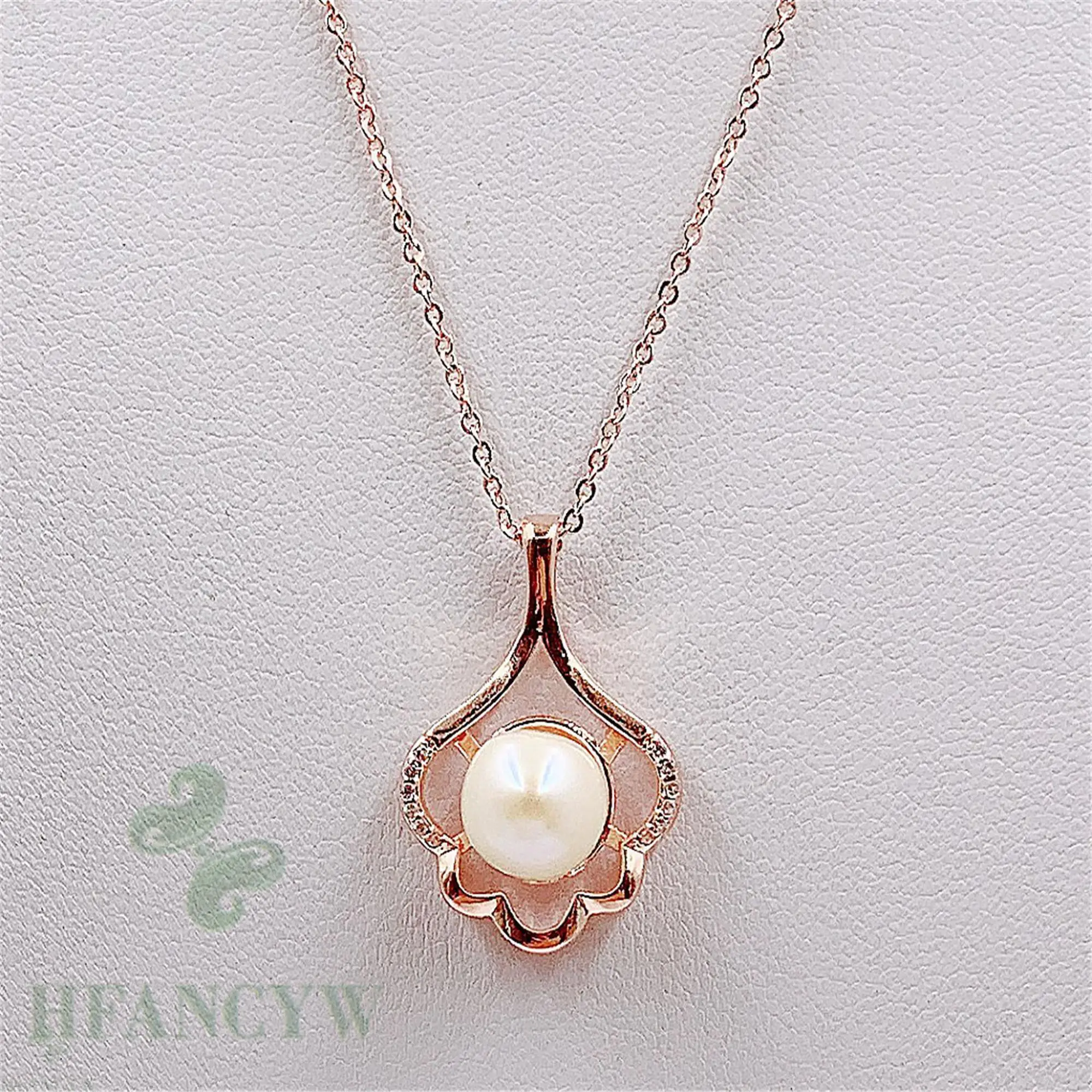 9 мм белый жемчуг барокко Стразы кулон 18 дюймов ожерелье ювелирные изделия