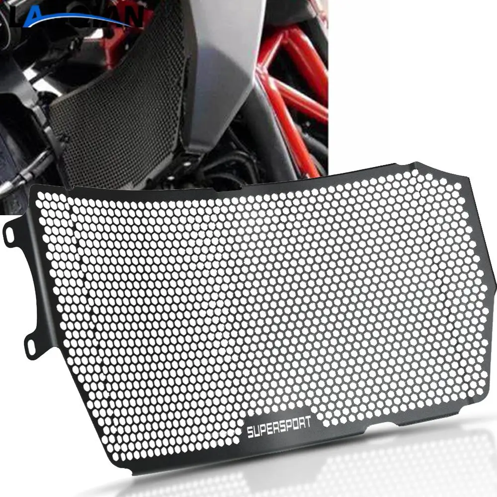 

SuperSport 950 Motorcycle Accessories CNC Aluminum Radiator Grille Grill Cover Guard Protector FOR Ducati SuperSport 950 S 2021
