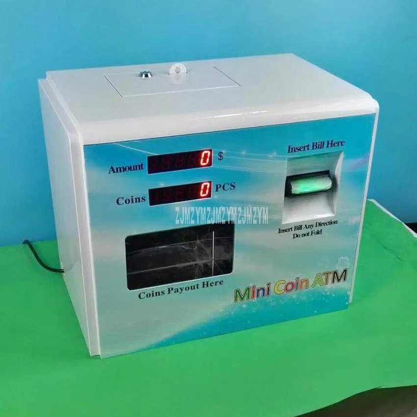Миниатюрная машина для обмена монет приемник валюты обмен денежных купюр