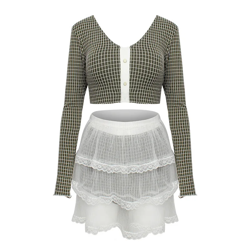 Женский купальник с юбкой и длинным рукавом из спандекса | Спорт развлечения