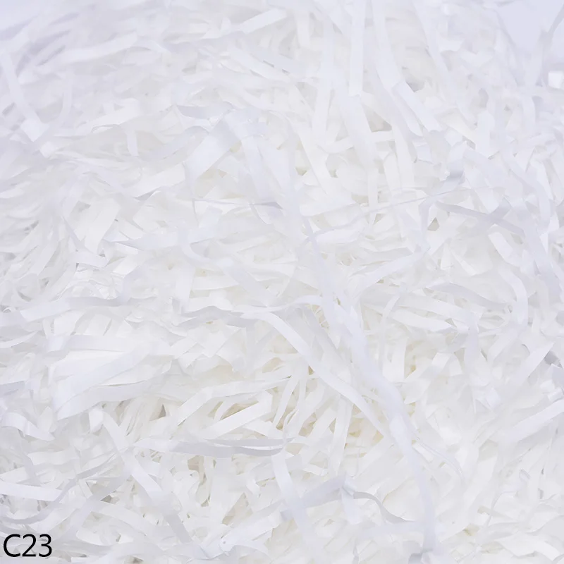C23 50/100 г бумажная рафия измельченный DIY Подарочная коробка наполнение Crinkle бумага конфетти Свадебная подарочная коробка Заполненные украшения 8 - Цвет: C23