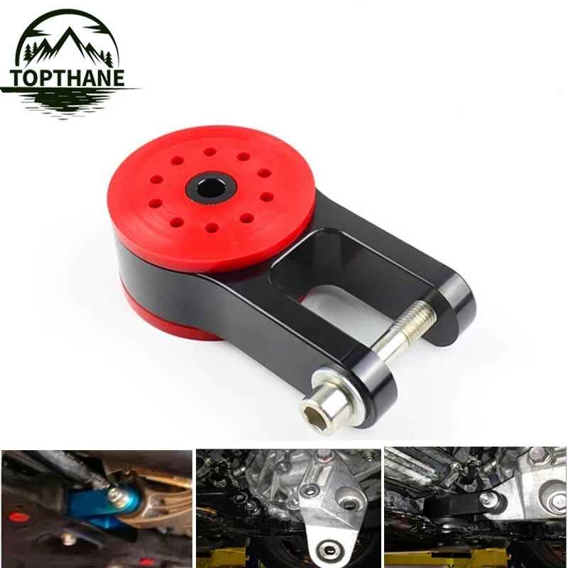 

85A Polyurethane T6061 Aluminum Rear Motor Mount Compatible with 13-18 Ford Focus ST 16-18 Focus RS 07-13 Mazda speed 3 Black