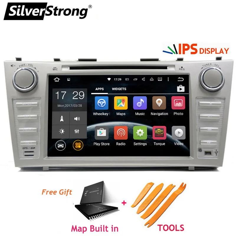 SilverStrong 8 дюймов панель IPS Android9.0 автомобильный DVD 2Din для Toyota Camry v40 2007 2011 опционально