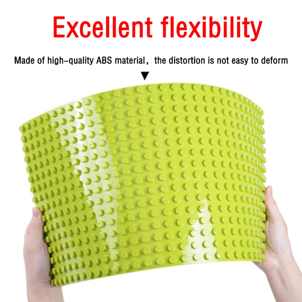 

Big Size Blocks baseplate Accessories Toys Brick DIY Building Bricks Ferris Wheel Seesaw Parts Swing for Children Kids Gift