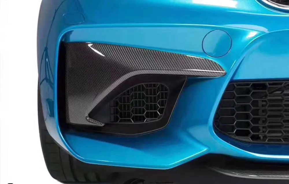 Передний бампер из углеродного волокна противотуманные разветвители фартуки