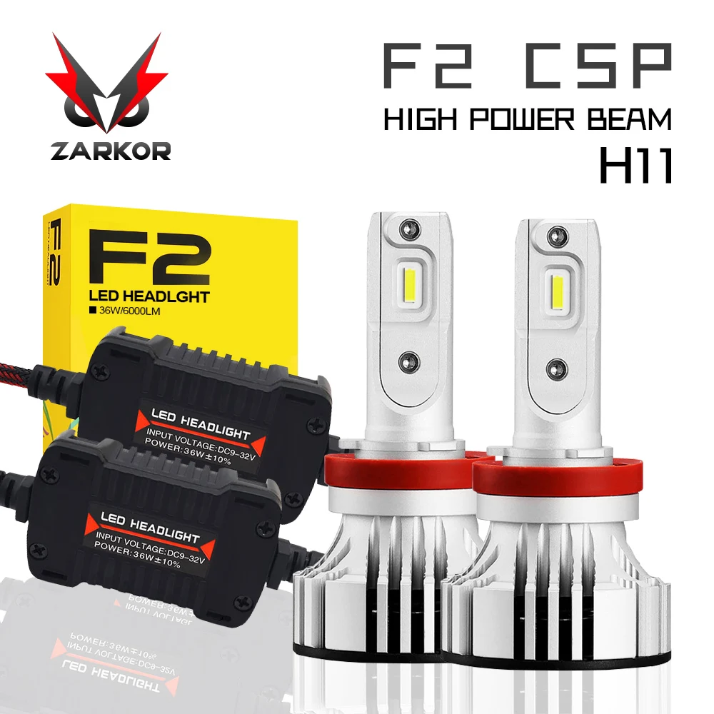 Zarkor H4 H7 H8 H11 H13 Автомобильный светодиодный светильник s противотуманный лампа F3 F2