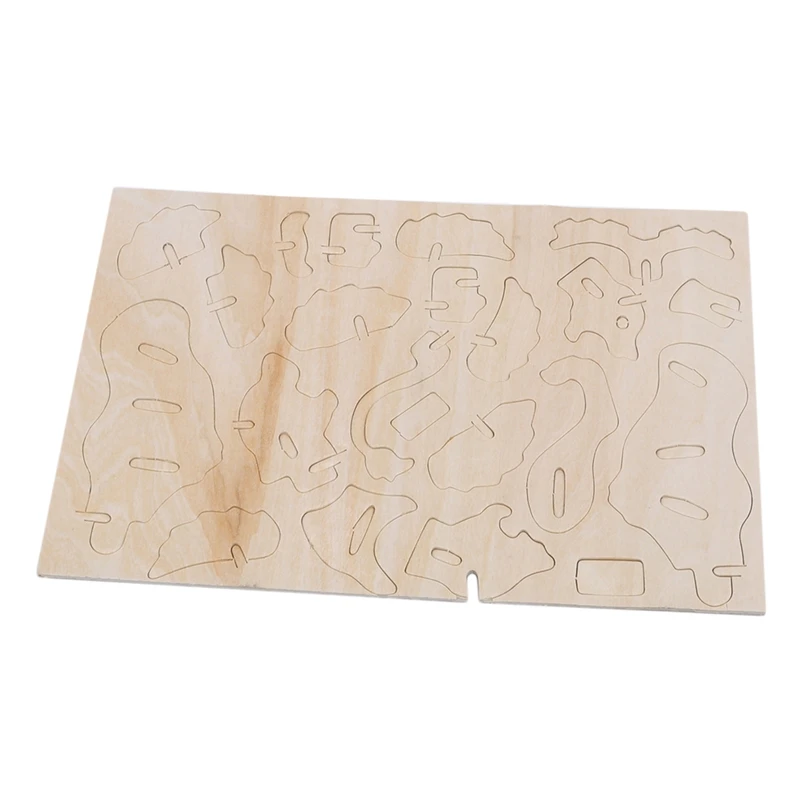 

DIY 3D Wood Puzzle Animal Lion Handmade Educational Toys For Children