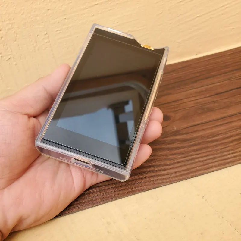 soft cover crystal tpu clear case for lotoo paw 6000 paw6000 with front screen protector tempered glass free global shipping