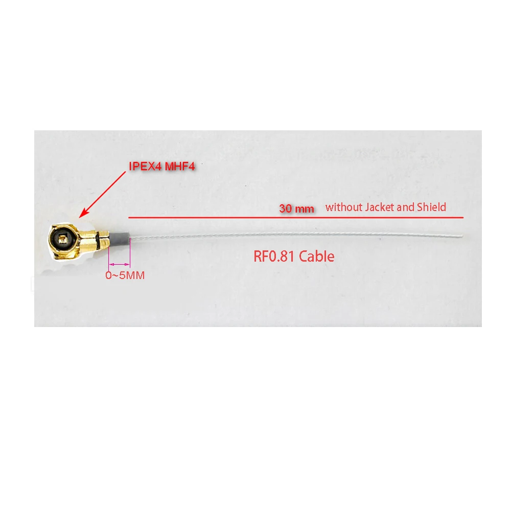 

Single End IPEX4 MHF4 Female Jack to Solder U.fl Open End Cable RF0.81 Pigtail for PCI WIFI Card Wireless Router 3G 4G Jumper