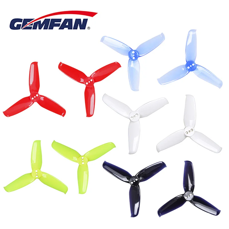 16 пар 32 шт. Gemfan Flash 2540 2,5x4 2,5 дюймов 3-лопастной пропеллер с 1,5 мм отверстие для крепления дрона с дистанционным управлением с видом от первого лица с бесщеточным двигателем