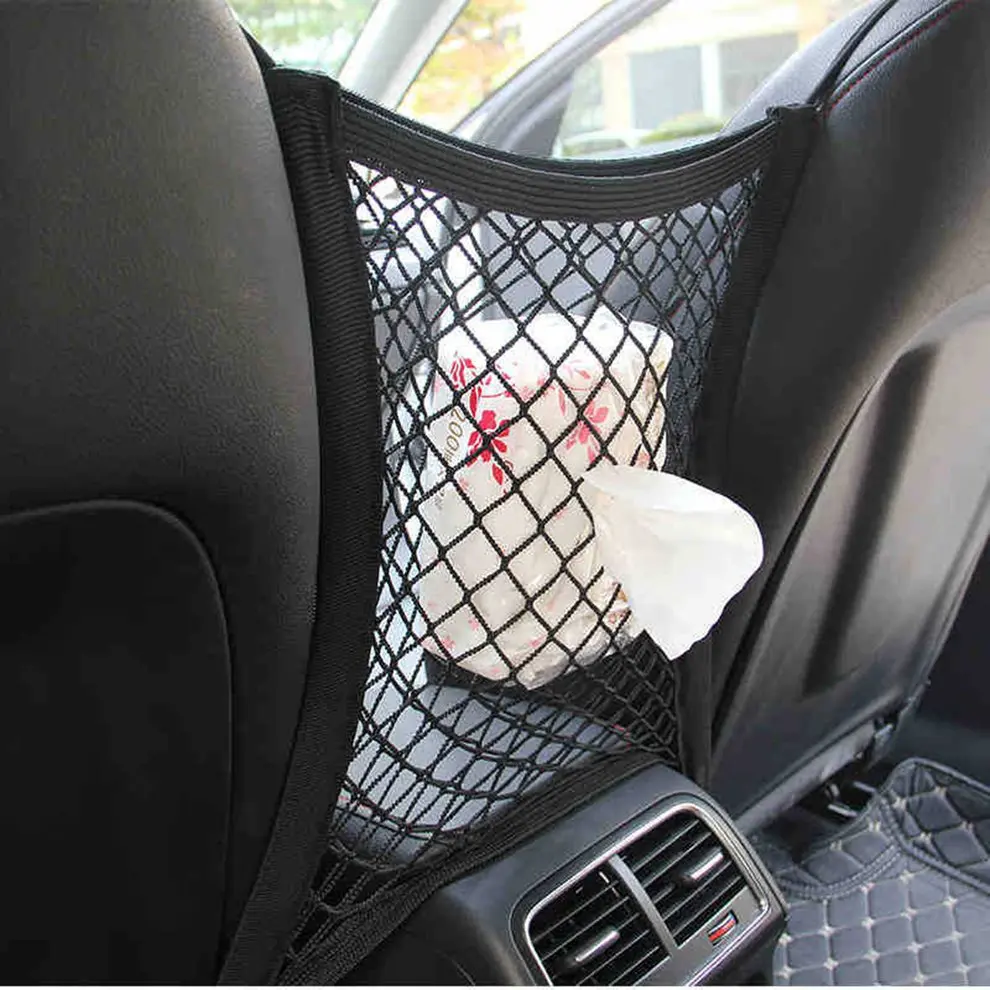 

Эластичная Сетчатая Сумка для хранения на спинке сиденья автомобиля, 30 х23 см
