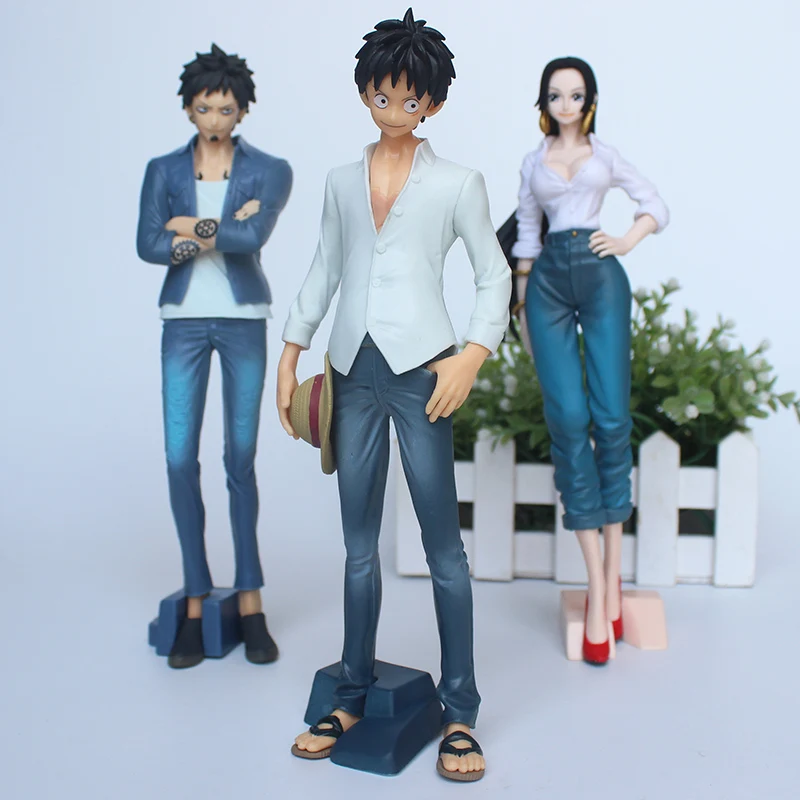 Аниме цельные джинсы обезьяна д Луффи Боа Хэнкок Трафальгар закон Фигурки