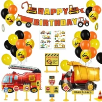 mmtx balloons arch kit vehicle fire truck balloon birthday party decorations for boy baby shower childrens day party supplies