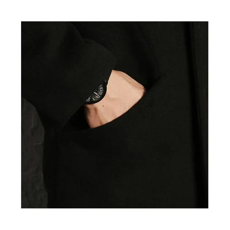 

2020 Winter Jackets British Style Men Longer Section Woolen Coats Men Jackets Outerwear Warm Single Breasted Woolen Coats