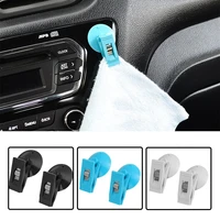 1 pair car interior curtain clip suction cup towel ticket holder clamp car universal suction cup holder towel bill card holder