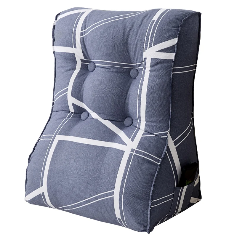 Большое изголовье на спине треугольная Подушка Диван поясной стул для татами