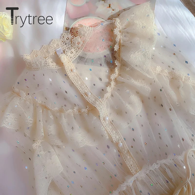 Trytree 2020 весеннее женское Повседневное платье с воротником стойкой и пуговицами