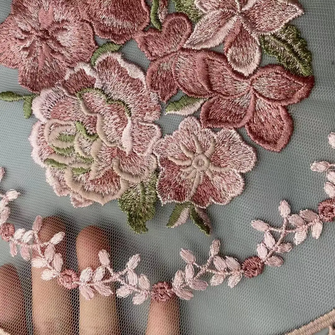 Розовое Кружевное цветочное оформление 28*28 см для дивана занавески постельного