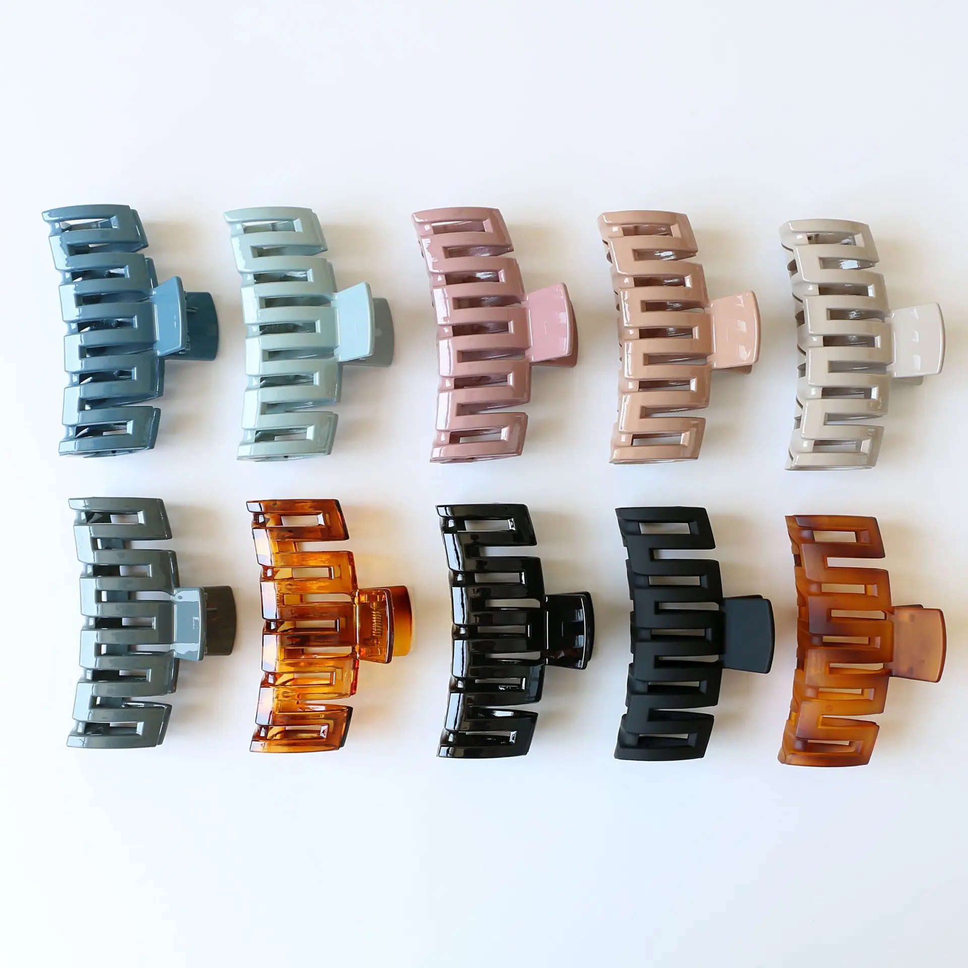 

Alligator Hair Clips Korean Large Hair Clips Elegance Girl Hairclip Matte Texture Hairclip Women's Out Hair Accessories Clips