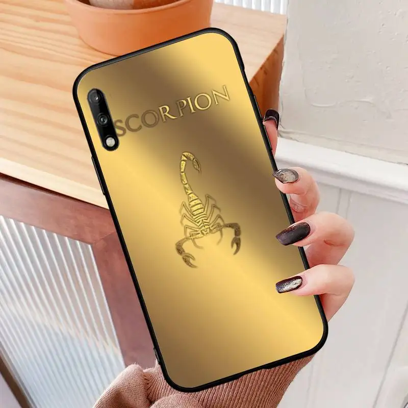 

Scorpion black Silicone soft Phone Case for Huawei P9 p10 p20pro p30lite p30pro p40pro p40lite SMART2019 Funda capa