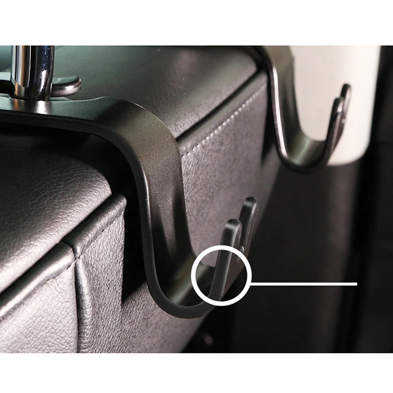 

Universal Car Headrest Back Seat Hook 2pcs Seat Hanger Vehicle Organizer Holder