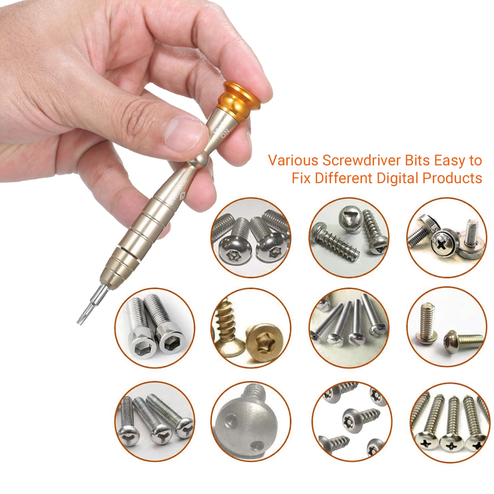 

Precision Screwdriver Set Bits Set Mini Driver Kit Professional Electronics Repair Tool for Repair Phone Camera Watch Tablet