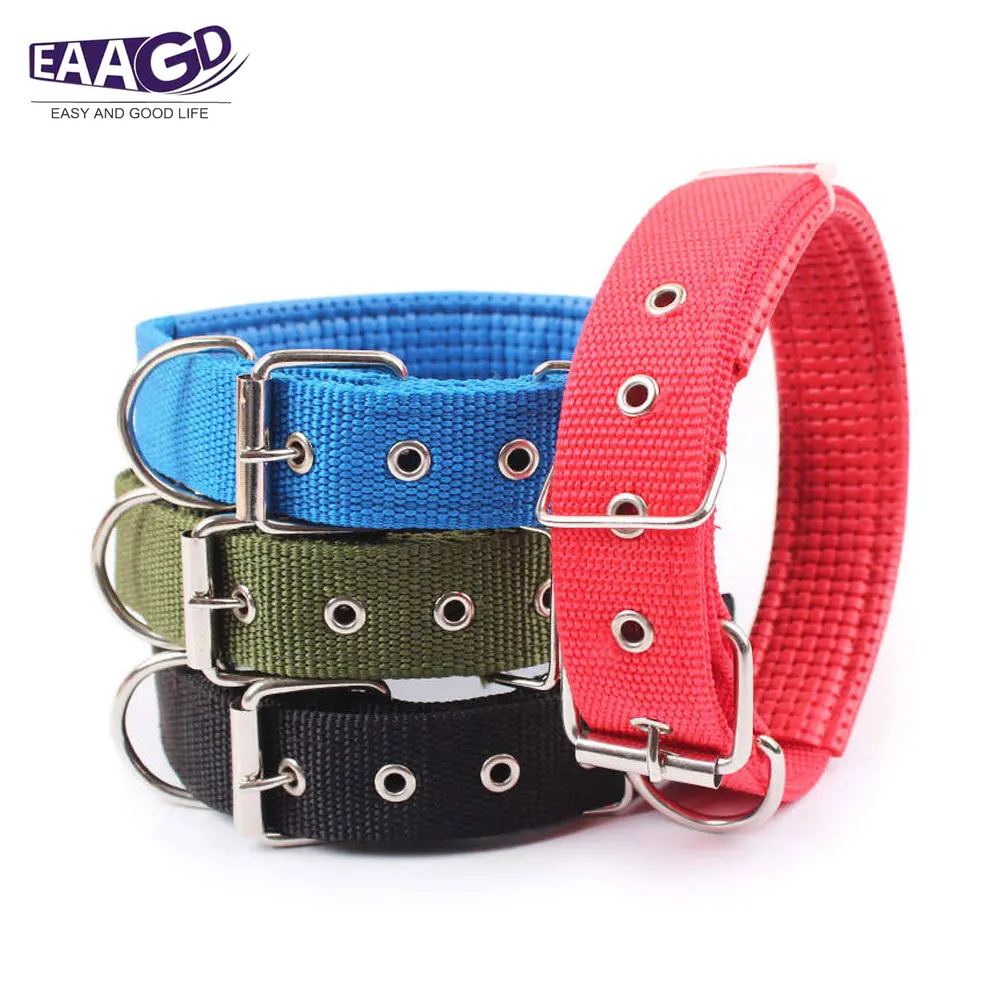 

1Pcs Nylon Dog Adjustable Collar with Metal Buckles - Heavy Duty Small Medium Large Dogs Puppy