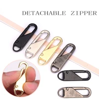 52pcs fashion zipper slider puller instant zipper repair kit replacement for broken buckle travel bag suitcase zipper head