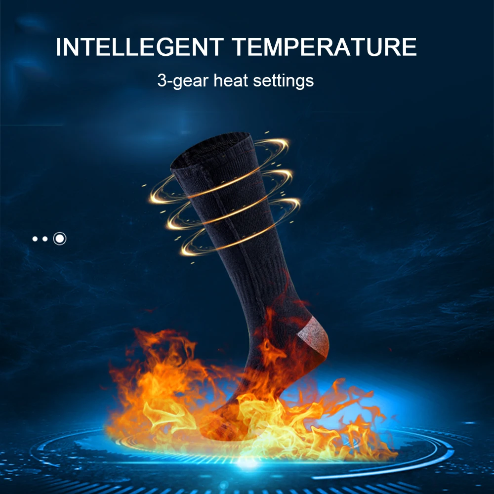 Носки с подогревом беспроводные Электрические перезаряжаемые носки