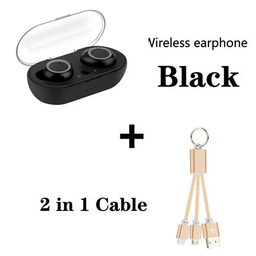 Bluetooth 5.0 Earphones For Huawei Honor 20 10 10i 20i 10 9 Lite 8C 8X Play v10 v20 6c 6x lite 8x max Wireless Earbud Earpieces - Цвет: Black add cable