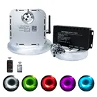 RGB мерцающий потолочный светильник с Bluetooth app, метеоритный волоконно-оптический Звездный комплект, 800 шт. * 0,75 мм * 4 м, оптическое волокно с эффектом метеорита для съемки