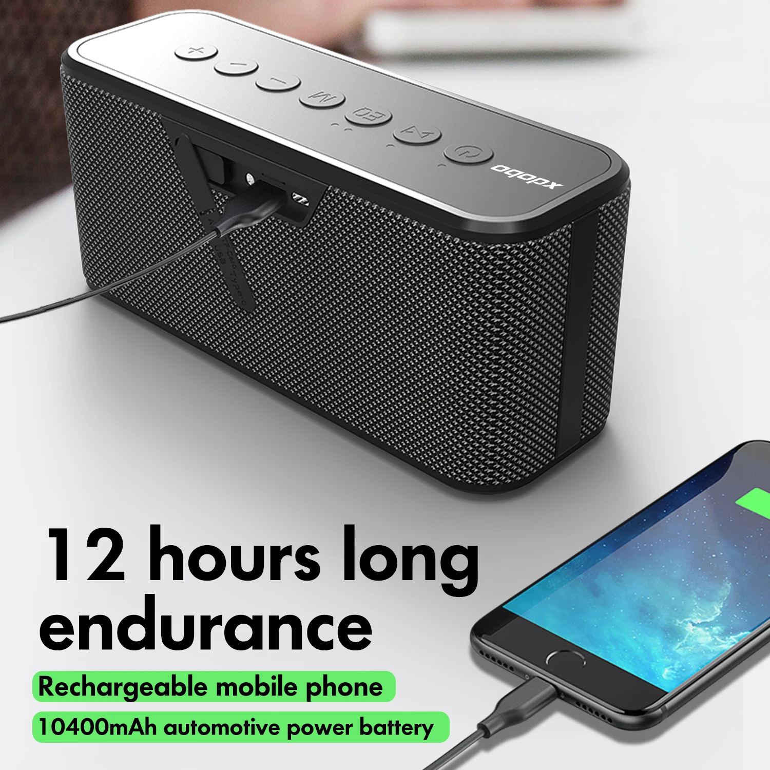 xdobo x8 plus 80w x8 60w portable wireless bluetooth speaker bt5 0 power bank tws subwoofer battery10400mah audio player free global shipping