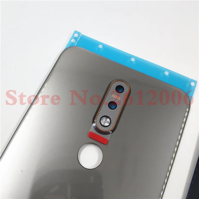 Оригинальное стекло для Nokia 7,1 TA-1100 TA-1096 TA-1095 TA-1085 TA-1097 стеклянная задняя панель корпуса крышка аккумулятора+ объектив камеры