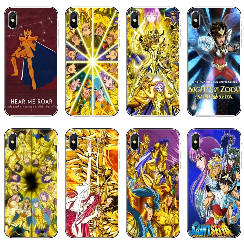 Чехол с изображением рыцарей зодиака аниме Saint Seiya для Samsung Galaxy A10 A30 A40 A50 A60 A70 A6s A8 A9s