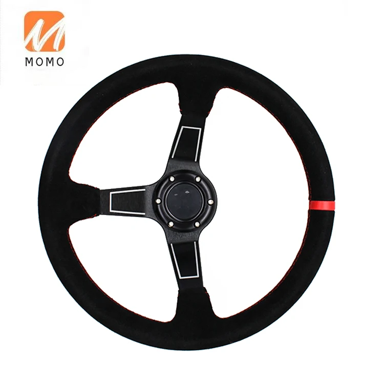 

China Manufacturer Hot Sale Auto Accessories PU/PVC/Leather/Suede OEM Modified F1 Racing Car Steering Wheel for Luxury Sport car