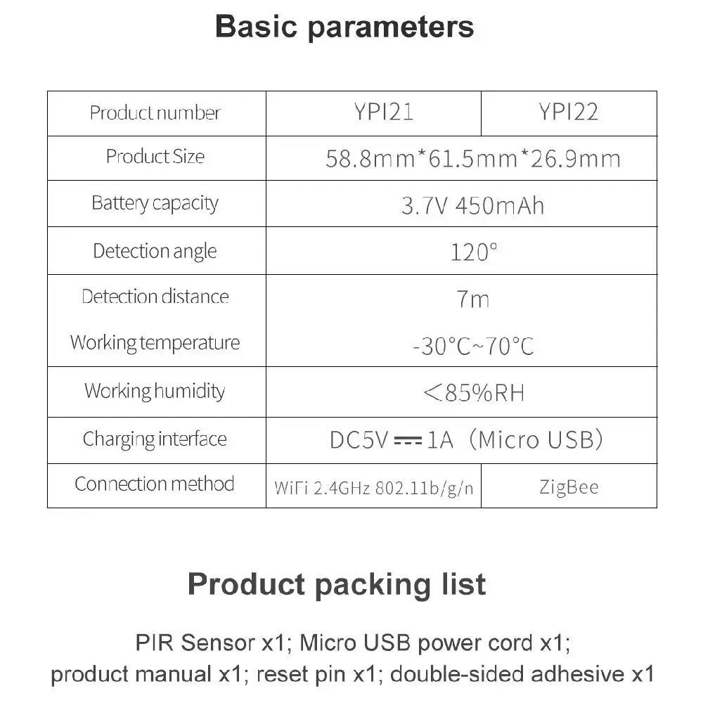 Adeeing WiFi PIR детектор движения датчик сигнализации беспроводной PIR|Измерители