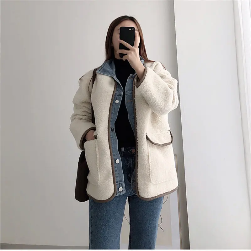 Джинсовый кардиган Alien Kitty в стиле ретро шикарный жакет из мягкой плотной овечьей